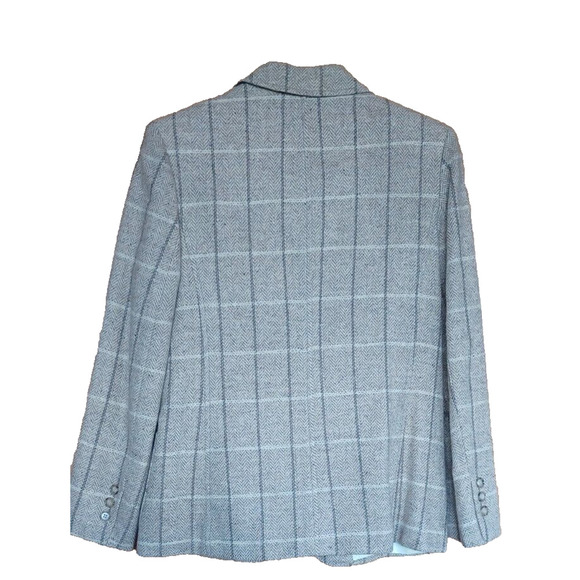 VTG BRECKENRIDGE Women's Wool Blazer and Skirt Size 12 Beige Herringbone pattern - Picture 2 of 12